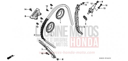 CHAINE A CAMES/TENDEUR CB600FY de 2000